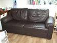 BROWN 3 Seat Leather Sofa & Recliner FOR SALE,  Both the....