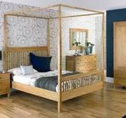 Newhaven Oak Four Poster Bedstead