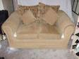 2 and 3 seater sofas Excellent condition. Deep gold....