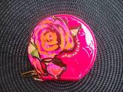 louis vuitton roses purse in fushia authentic   reciept