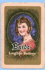 Vintage Advertising playing cards Exide batteries