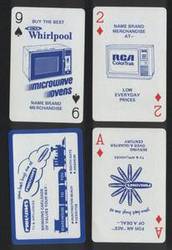 Phil & Jim TV. Vintage advertising playing cards
