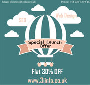 30% off-A special launch offer!!! Design your website @3i Infocom
