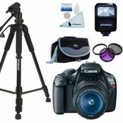 Canon EOS Rebel T3 / 1100D 12.2 MP Digital SLR Camera - Black (Kit w/ 
