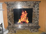 EMPERADOR GOLD - marble fireplace