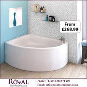 Pilot Back To Wall   Single Ended Acrylic Bath & Panel for Sale in UK