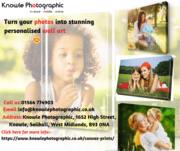 Turn your photos into stunning personalised wall art from knowle 