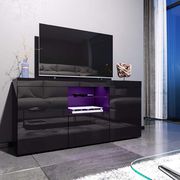 Elegant 1350mm Gloss Black Modern Multi-Colour LED TV 