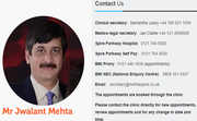 Mr Jwalant S. Mehta - Children and Adult Spinal Surgeon 